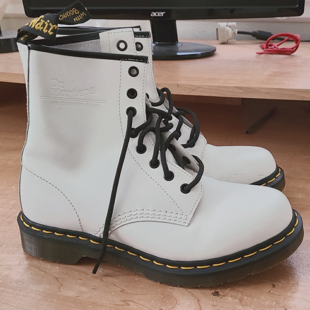 White Doc Marten Boots